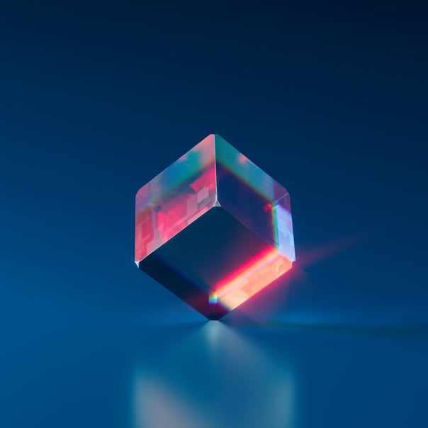 Picture of a shiny cube